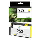 Firmware-Safe Compatible HP 952 Color Ink Cartridges with Upgraded Chips, Standard Yield, 3-Pack / 1-Pack, for HP OfficeJet Pro 7740 and 8710 Printers