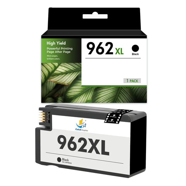 Compatible HP 962XL Black Ink Cartridge with Smart Chip, High Yield, 1-Pack, for HP OfficeJet Pro 9015e and 9025e Printers