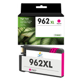 Compatible HP 962XL Color Ink Cartridges with Smart Chips, High Yield, 3-Pack / 1-Pack, for HP OfficeJet Pro 9015e and 9025e Printers
