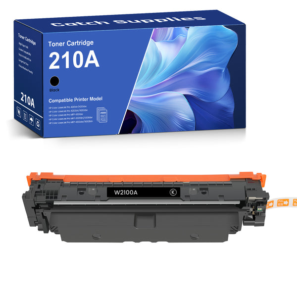 Firmware-Safe Compatible HP 210A Black Toner Cartridge W2100A, Standard Yield, with Upgraded Chip, for HP 4201dn, 4201dw, 4301fdn, 4301fdw