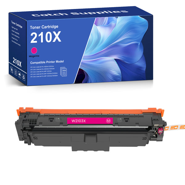 Firmware-Safe Compatible HP 210X Magenta Toner Cartridge W2103X, High Yield, with Upgraded Chip, for HP 4201dn, 4201dw, 4301fdn, 4301fdw