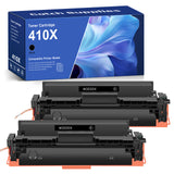 Compatible HP 410X Black Toner Cartridge CF410X, High Yield, 2-Pack, for HP M452dn, M477fdn, M477fdw