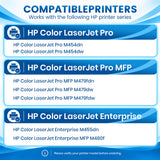Compatible HP 414A Black Toner Cartridge W2020A, Standard Yield, with Chip, for HP M454dn, M454dw, M479fdw, M480f