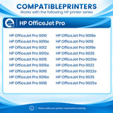 HP 962 962XL Ink Cartridges 4-Pack - Works with OfficeJet Pro 9010, 9015, 9015e & 9025e, 962XL High Yield, Black Cyan Magenta Yellow