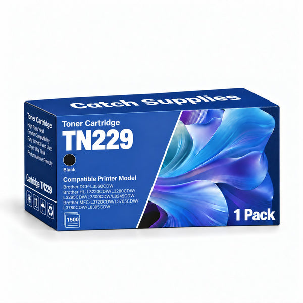 Compatible Brother TN229 Black Toner Cartridge TN229BK, Standard Yield, with Chip, for Brother MFC-L3780CDW, HL-L3280CDW, HL-L3220CDW, MFC-L3720CDW