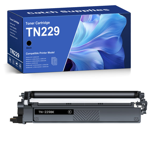 Compatible Brother TN229 Black Toner Cartridge TN229BK, Standard Yield, with Chip, for Brother MFC-L3780CDW, HL-L3280CDW, HL-L3220CDW, MFC-L3720CDW