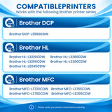 Compatible Brother TN229XL Toner Cartridge Set, TN229XLBK/C/M/Y, High Yield, with Chip, for Brother MFC-L3780CDW, HL-L3280CDW, HL-L3220CDW, MFC-L3720CDW