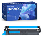 Compatible Brother TN229XXL Cyan Toner Cartridge, Super High Yield, with Chip, for Brother HL-L3295CDW, HL-L8245CDW, MFC-L3780CDW, MFC-L8395CDW
