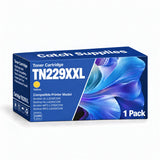 Compatible Brother TN229XXL Yellow Toner Cartridge, Super High Yield, with Chip, for Brother HL-L3295CDW, HL-L8245CDW, MFC-L3780CDW, MFC-L8395CDW