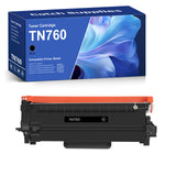 Compatible Brother TN760 Toner Cartridge, Black, High Yield, 1-Pack, for Brother DCP-L2550DW, HL-L2350DW, MFC-L2710DW