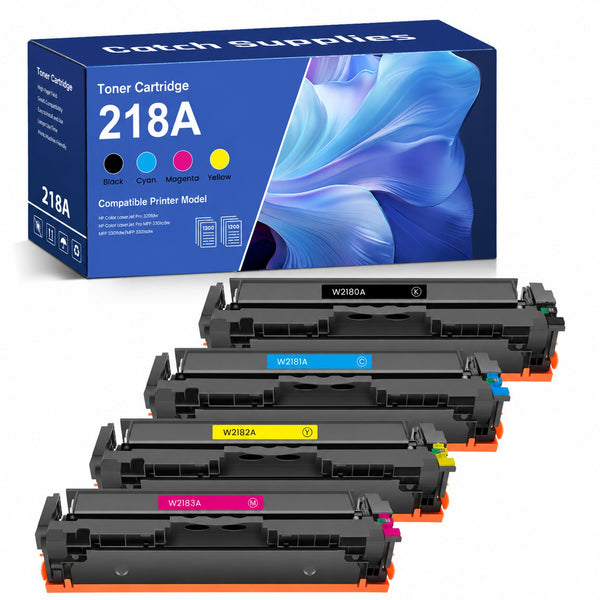 Compatible HP 218A Toner Cartridges W2180A W2181A W2182A W2183A for HP Color LaserJet Pro 3201dw and MFP 3301 Series