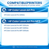 Compatible HP 218X Toner Cartridges W2180X W2181X W2182X W2183X, Works with HP Color LaserJet Pro 3201dw and MFP 3301 Series