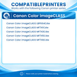 Compatible Canon Cartridge 055H Black, High Yield, with Smart Chip, 3020C001, for Canon Color imageCLASS MF741Cdw, MF743Cdw, MF745Cdw, MF746Cdw, LBP664Cdw