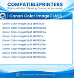 Compatible Canon 067 Toner Cartridge Set With Chip, Standard Yield Black Cyan Magenta Yellow, For Color imageCLASS LBP632Cdw LBP633Cdw MF653Cdw MF654Cdw MF656Cdw Printers