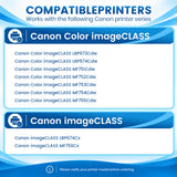 Compatible Canon 069H Black High Yield Toner Cartridge With Smart Chip, Toner Level Display, For Color imageCLASS LBP673Cdw LBP674Cdw MF753Cdw MF754Cdw Printers