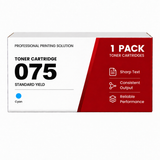 Compatible Canon 075 Cyan Toner Cartridge - Smart Chip with Toner level Display, Standard Yield