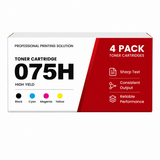 Compatible Canon 075H Toner Cartridge Set for Canon Color imageCLASS LBP646Cdw, LBP647Cdw, MF662Cdw, MF663Cdw, MF665Cdw
