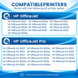 Firmware-Safe Compatible HP 910XL Black Ink Cartridge 3YL65AN with Upgraded Chip, High Yield, 1-Pack, for HP OfficeJet 8015e and OfficeJet Pro 8025e