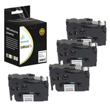 Catch Supplies Replacement Brother TZe-121 Labels Labeling Tape - Four Pack