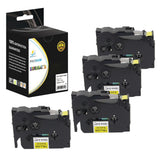 Catch Supplies Replacement Brother TZe-631 Labels Labeling Tape - Four Pack