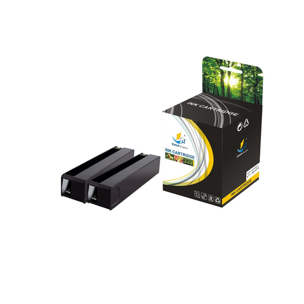 Compatible 2 Pack HP 970XL Black High Yield Ink Cartridge