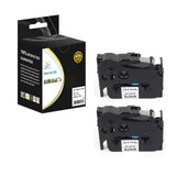 Catch Supplies Replacement Brother TZe-121 Labels Labeling Tape - Two Pack