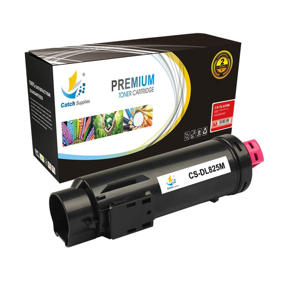 Compatible 1 Pack DEL 825M-593-BBOY Magenta Toner Cartridge