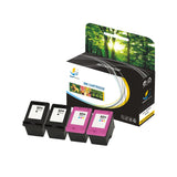 Compatible 4 Combo Pack HP 62XL High Yield Ink Cartridge