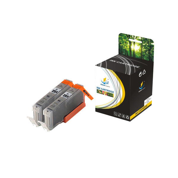 Catch Supplies Replacement Canon CLI251GY High Yield Ink Cartridge Ink Cartridge  - Two Pack