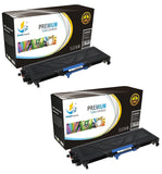 Catch Supplies Replacement Brother TN-360 Jumbo Yield Black Toner Cartridge Laser Printer Toner Cartridges - Two Pack