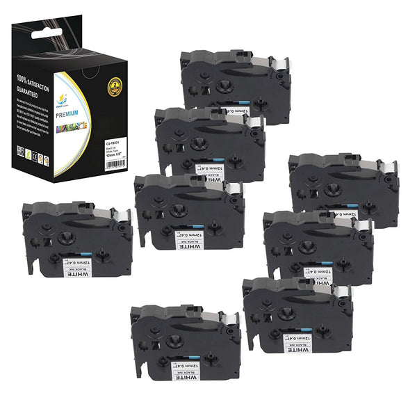 Catch Supplies Replacement Brother TZe-131 Labels Labeling Tape - Eight Pack