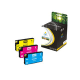 Firmware-Safe Compatible HP 952XL Color Ink Cartridges with Upgraded Chips, High Yield, 3-Pack / 1-Pack, for HP OfficeJet Pro 7740 and 8710 Printers