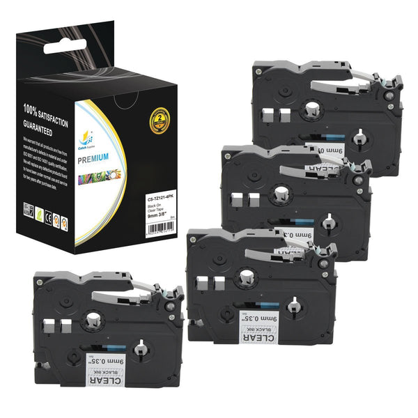 Catch Supplies Replacement Brother TZe-232 Labels Labeling Tape - Four Pack