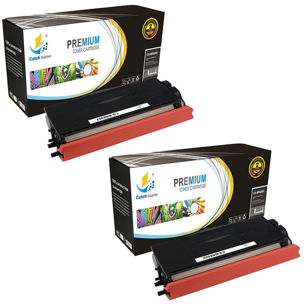 Compatible Brother TN-650 Jumbo-Yield Black Toner Cartridge Toner Cartridges, 2-Pack