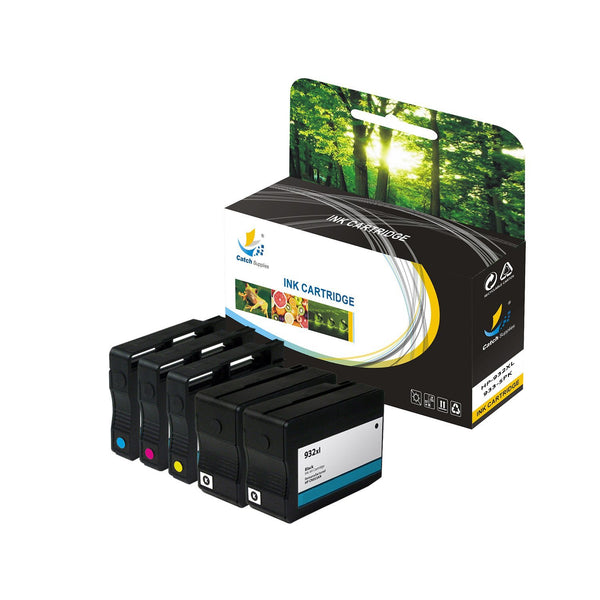 Compatible 5 Pack HP 932XL ,933XL High Yield Ink Cartridge