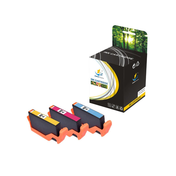 Firmware-Safe Compatible HP 902 XL Color Ink Cartridges with Upgraded Chips, High Yield, 3-Pack / 1-Pack, for HP OfficeJet Pro 6978 and 6968 Printers