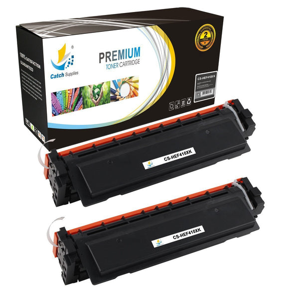 Compatible HP CF410X High-Yield Black Toner Cartridge Toner Cartridges, 2-Pack | Catch Supplies