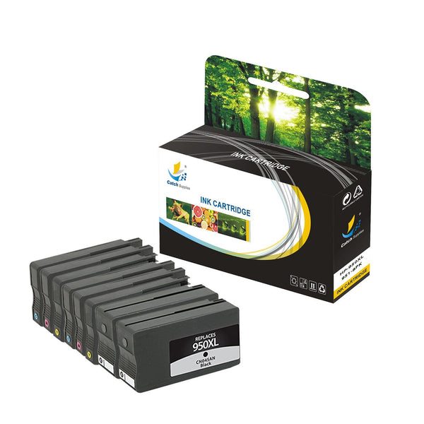 Compatible 8 Pack HP 950XL, 951XL High Yield Ink Cartridge
