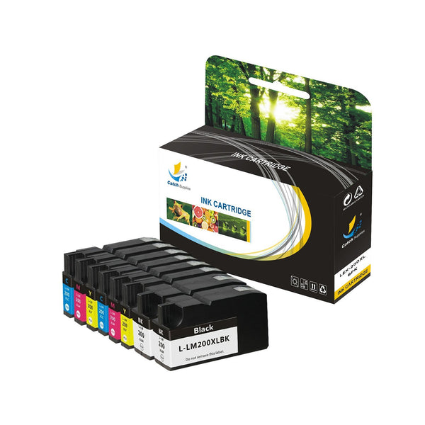 Catch Supplies Replacement Lexmark 200XL 14L0174,14L0175,14L0176,14L0177 High Yield Ink Cartridge  - 8 Pack