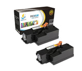 Catch Supplies Replacement Dell 332-0399 Standard Yield Laser Printer Toner Cartridges - Two Pack
