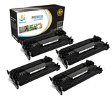 Catch Supplies Replacement HP CF226X High Yield Black Toner Cartridge Laser Printer Toner Cartridges - Four Pack