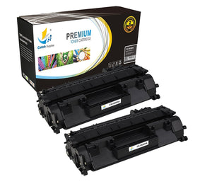 Catch Supplies Replacement HP CE505A Standard Yield Laser Printer Toner Cartridges - Two Pack