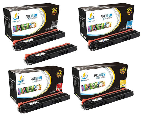 Compatible Brother TN-210BK, TN-210C, TN-210M, TN-210Y Standard-Yield Toner Cartridges, 5-Pack