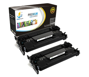 Catch Supplies Replacement HP CF287A Standard Yield Black Toner Cartridge Laser Printer Toner Cartridges - Two Pack