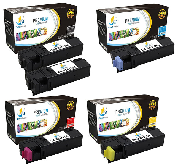 Catch Supplies Replacement Xerox 106R01334,106R01331,106R01332,106R01333 Standard Yield Laser Printer Toner Cartridges - Five Pack