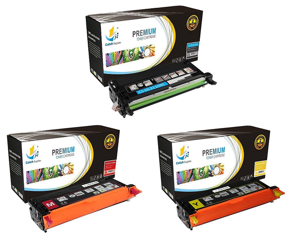 Compatible Dell 310-8094,310-8096,310-8098 Standard Yield Laser Printer Toner Cartridges - Three Pack
