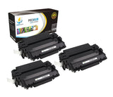 Catch Supplies Replacement HP Q6511X High Yield Black Toner Cartridge Laser Printer Toner Cartridges - Three Pack