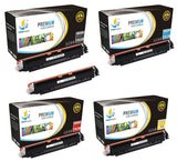 Catch Supplies Replacement HP CE310A, CE311A, CE312A, CE313A Standard Yield Laser Printer Toner Cartridges - Five Pack