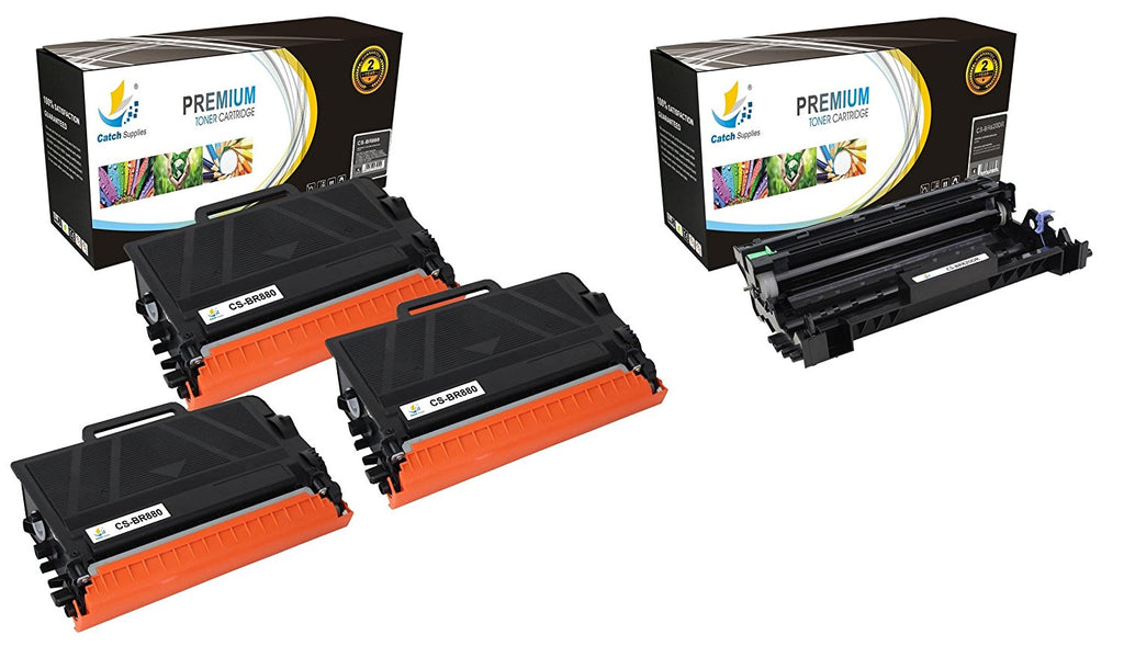 Drum Toner Compatible For Brother TN880/DR820 – Works With HL-L6200DW, L6250DW, MFC Printers
