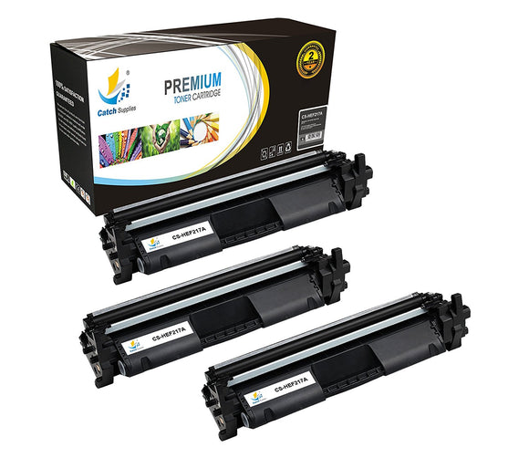 Catch Supplies Replacement HP HP-17A Standard Yield Toner Cartridge - 3 Pack